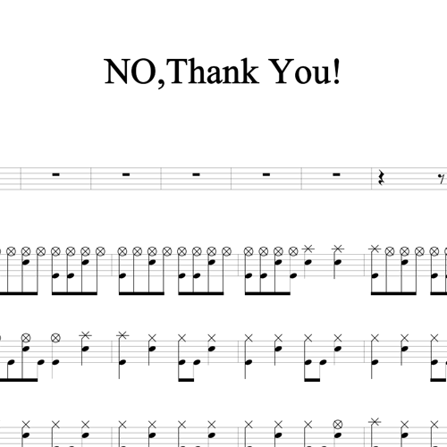 鼓谱*NO,Thank You!.asp